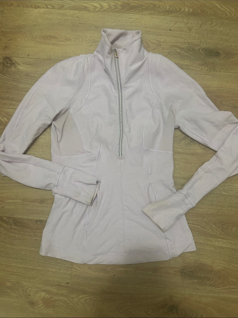 Lulu Lemon scuba Women’s Light lilac  Half-Zip Active Jacket size S